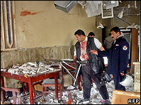 Cena do atentado em Mosul