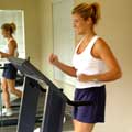 Exercising in a typical gym