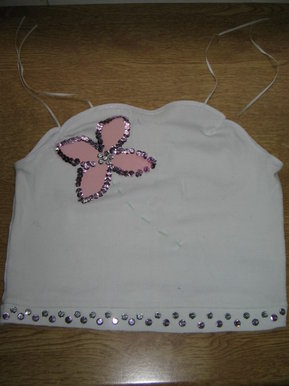 Flower boob tube
