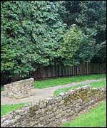 Roman walls in Ilkley