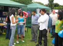 Rishi looks on