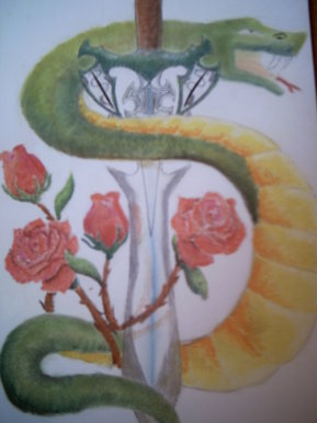 Snake and sword