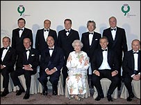 A rainha Elizabeth 2ª e os líderes do G8
