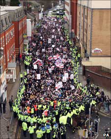 The Luton demonstration