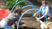 Preparing soil