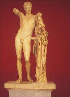 A statue in Olympia
