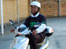 On a ZiPee bike at Bow School