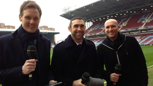 Dan Walker (left), Martin Keown and Dean Ashton