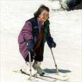 Emma on her skis