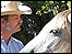 David Harris with a horse