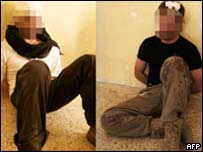 Irak polisi tarafından gözaltına alınan İngiliz askerler