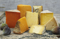 Selection of UK cheeses