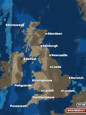 bbc weather forecast 27/07/11 