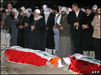 Avad Hamid el-Bender ve Barzan İbrahim el-Tıkriti'nin cenaze töreni