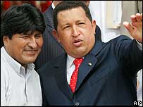 Evo Morales e Hugo Chavez