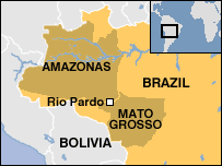 Mapa da Amazónia