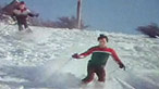 Man skiing in Anglesey