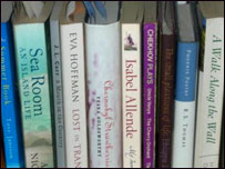 Books on shelf