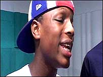 Boy rapping