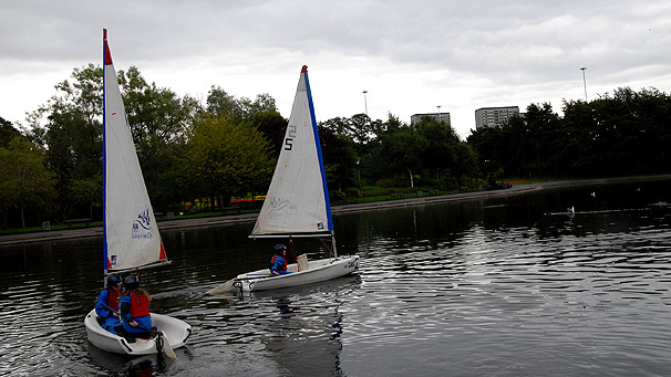 sailing in the city