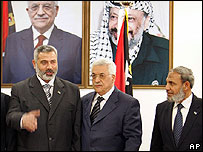 Ismail Haniya e Mahmoud Abbas