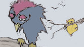 Birdy and biscuit... Birdy and biscuit...