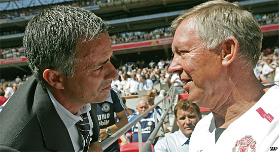 José Mourinho y Alex Ferguson