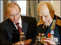 Vladimir Putin e um veterano de guerra