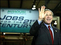 O presidente dos Estados Unidos, George W. Bush