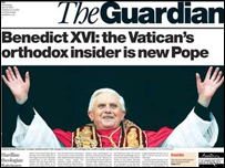 Capa do jornal britânica The Guardian