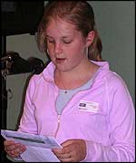 Girl reads