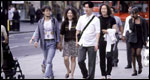 Pedestrians walking