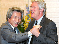Junichiro Koizumi e Richard Gere