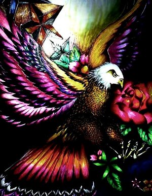 Vintage sassy eagle