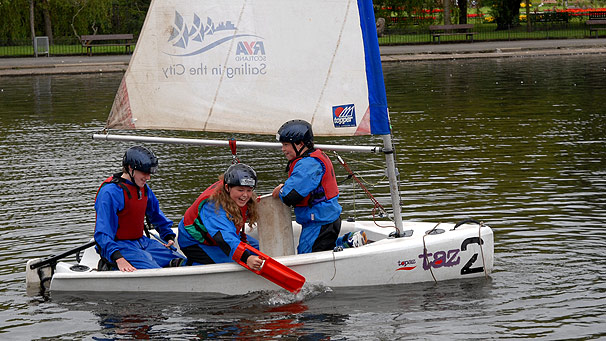 sailing in the city