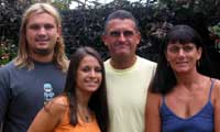 Will with the rest of the Ward family