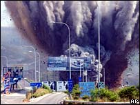 Local bombardeado por Israel