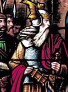 Attila, King of the Huns, portrait from 1883