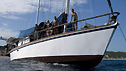 people on the deck of a boat