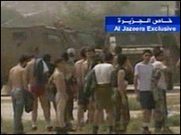 Imagem da rede de TV Al-Jazeera