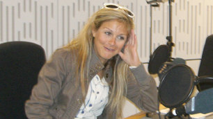 Nikki in the studio