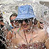 Annie gets drenched