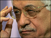 O presidente Mahmoud Abbas