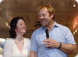Ken Hames and Julie McElroy at the launch of the Ben Nevis Challenge