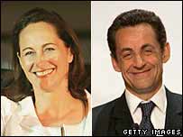 Segolene Royal and Nicolas Sarkozy