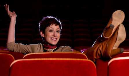 Connie in a theatre