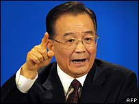 O premiê chinês, Wen Jiabao. 