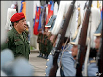 O presidente da Venezuela, Hugo Chávez