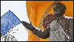 A statue of Nicolae Ceausescu 