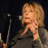 Comedian Jennifer Saunders, presenter of the Folk Singer Of The Year award to fellow Devonian Seth Lakeman